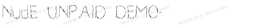 NudE UNPAID DEMO字体转换